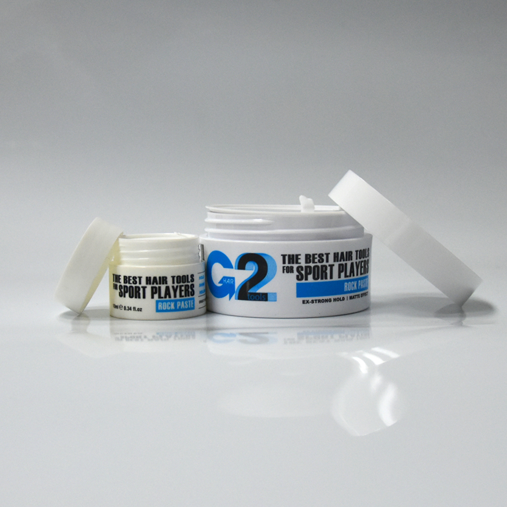 Wholesale Empty 10g 80g Round White Silk Printing Eye Cream Facial Care Hair Wax Plastic Jar for Skincare