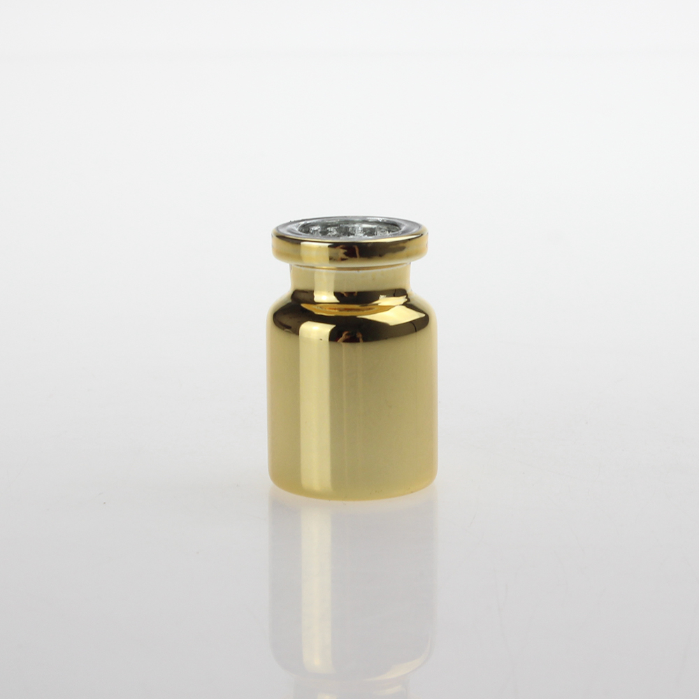 Wholesale Empty 1ml 2ml 5ml 10ml 15ml 20ml 30ml Gold Vial, custom glass test tube vial for medicine