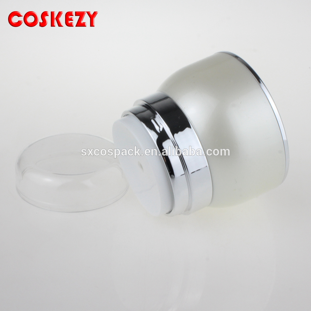 Wholesale Empty 30gr white plastic airless pump cream jar