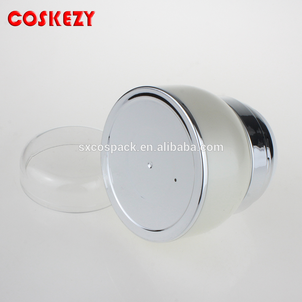 Wholesale Empty 30gr white plastic airless pump cream jar
