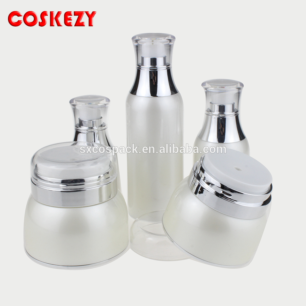 Wholesale Empty 30gr white plastic airless pump cream jar
