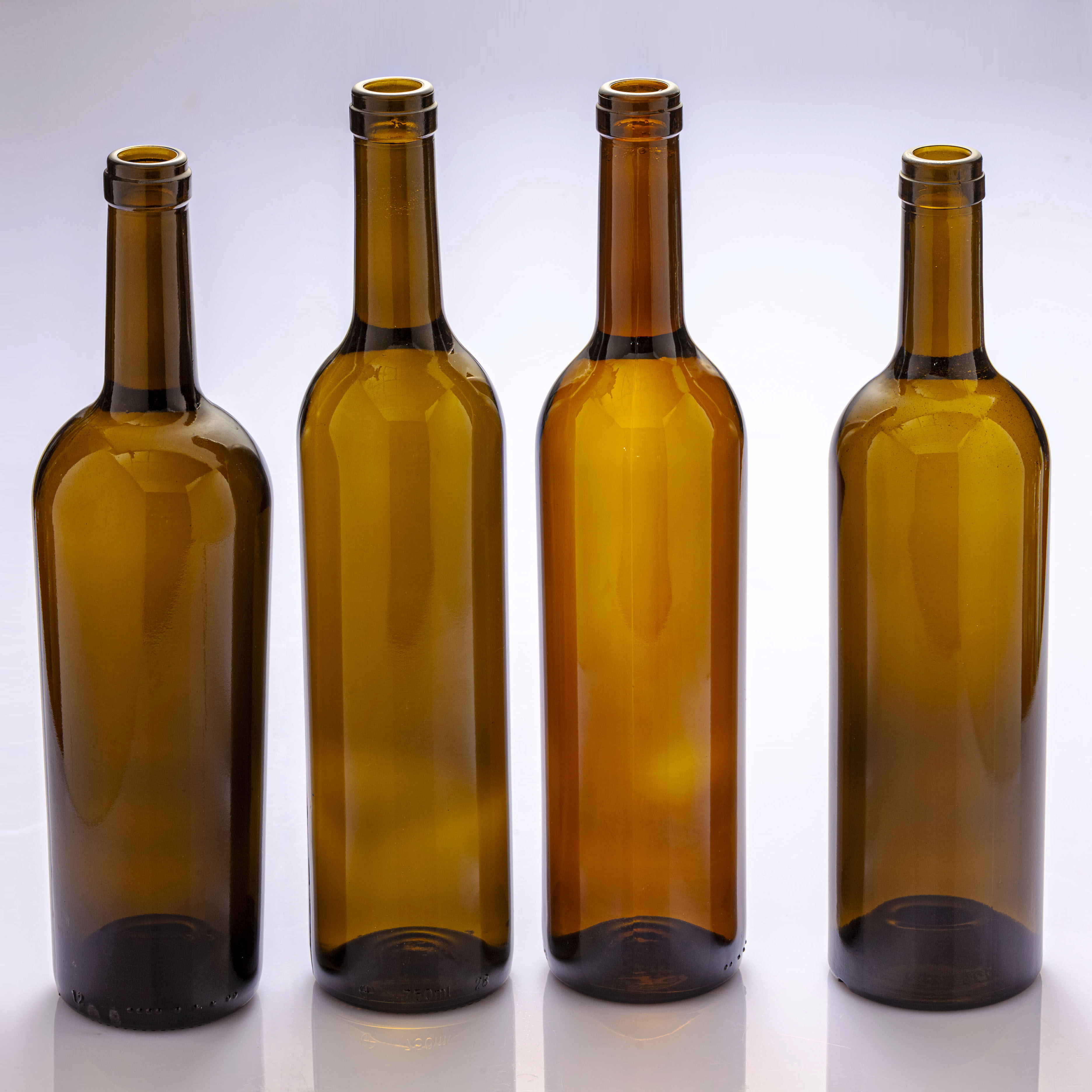 Wholesale Empty 375ml 750ml Glass Wine Bottle Without Cork