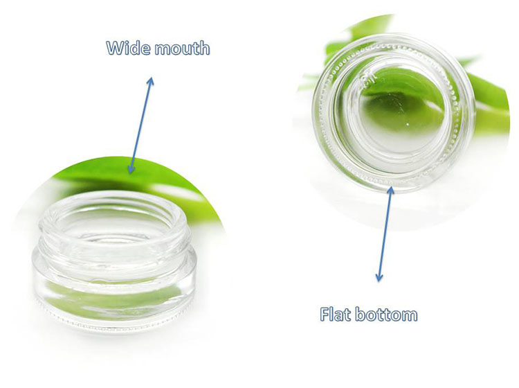 Wholesale Empty 5g Glass Cream Jar Pink Lid Small Women Cosmetic Bottle Eyeshadow Pot Mini Sample Vial Refillable