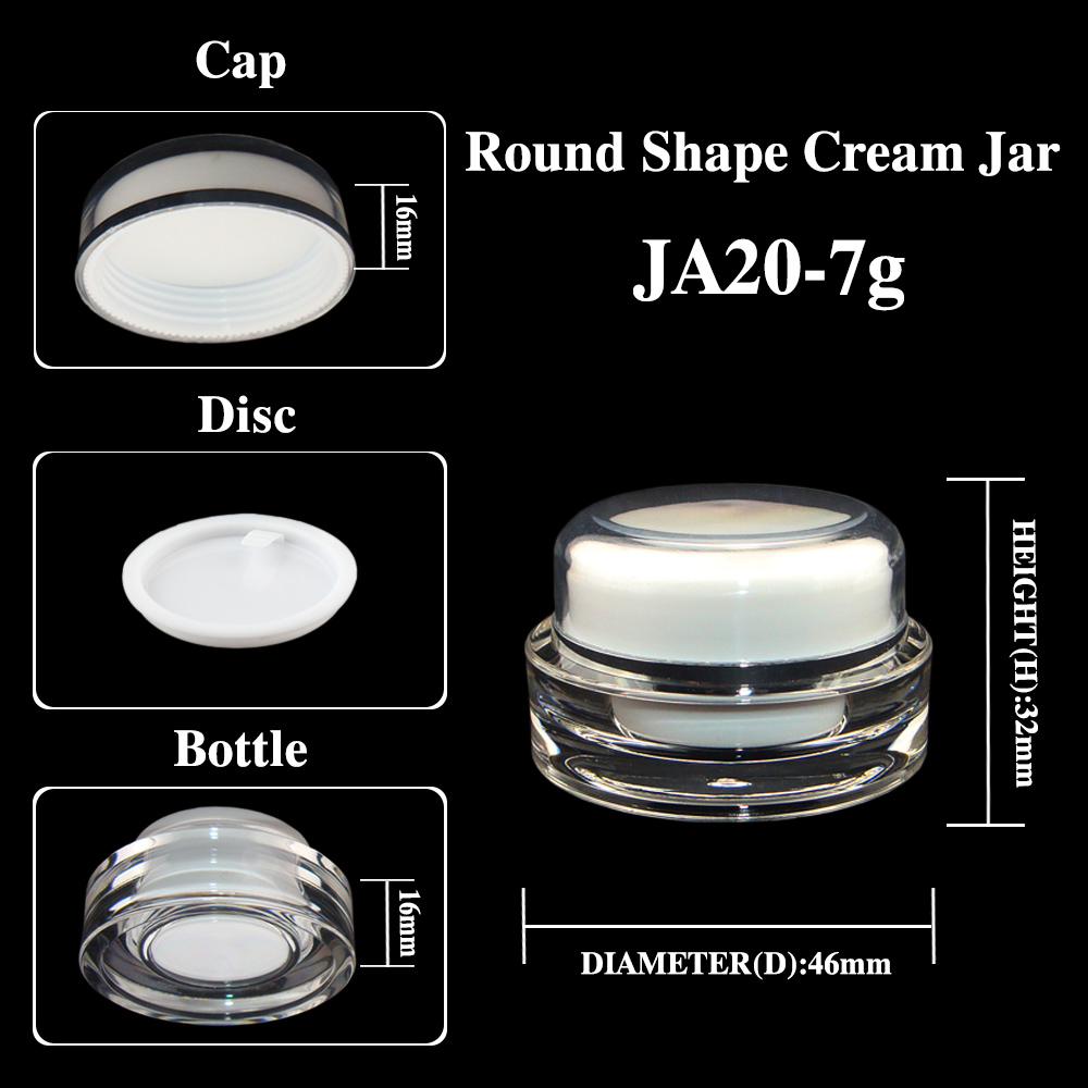 Wholesale Empty 5ml Small Cosmetic Container, 5gr Cheap Small Plastic Containers, Plastic Jars for Cosmetics
