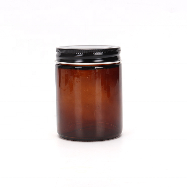 Wholesale Empty Amber Glass Mason Jars in Bulk Sauce Bottles 150ml 200ml 250ml 300ml