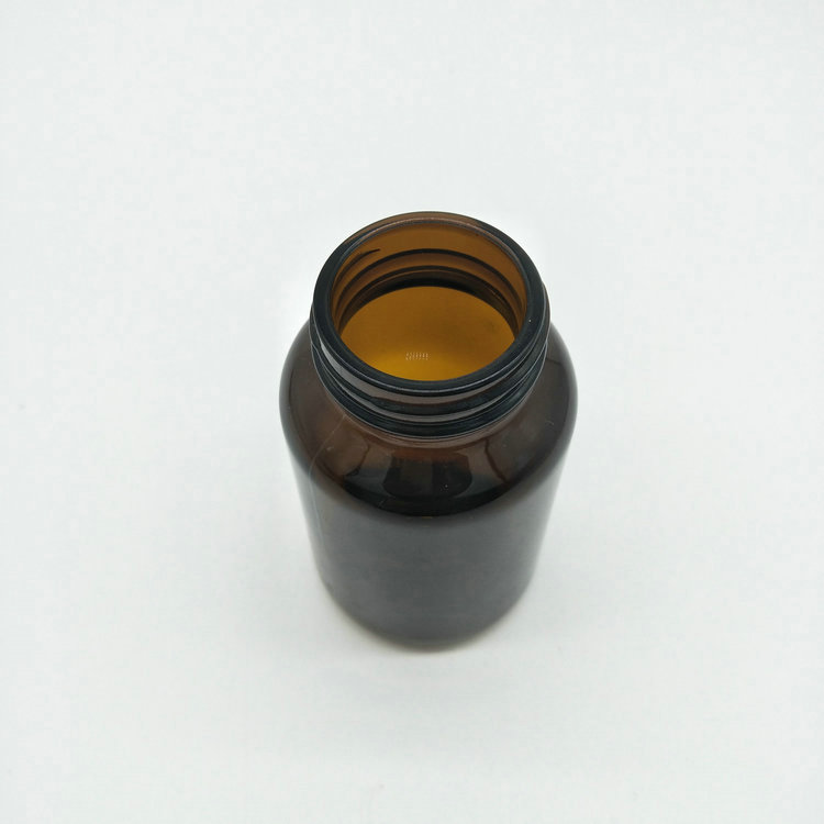 Wholesale Empty Brown Round Medicine Packing Plastic Bottles Pills Tablets Capsules Bottles with screw Caps