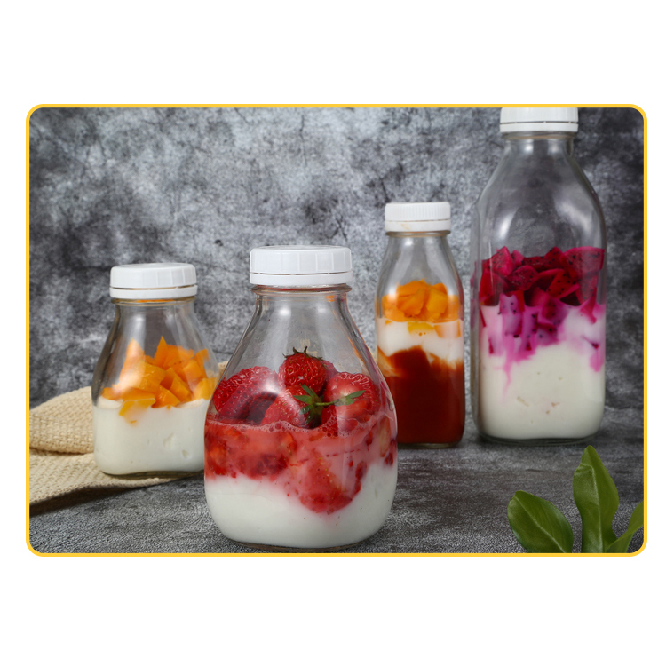 Wholesale Empty Cheap Price Clear Glass Bottle 330Ml Juice Packing Bottle