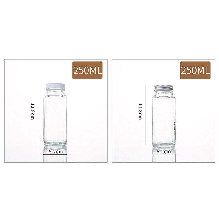 Wholesale Empty Cheap Price Clear Glass Bottle 330Ml Juice Packing Bottle