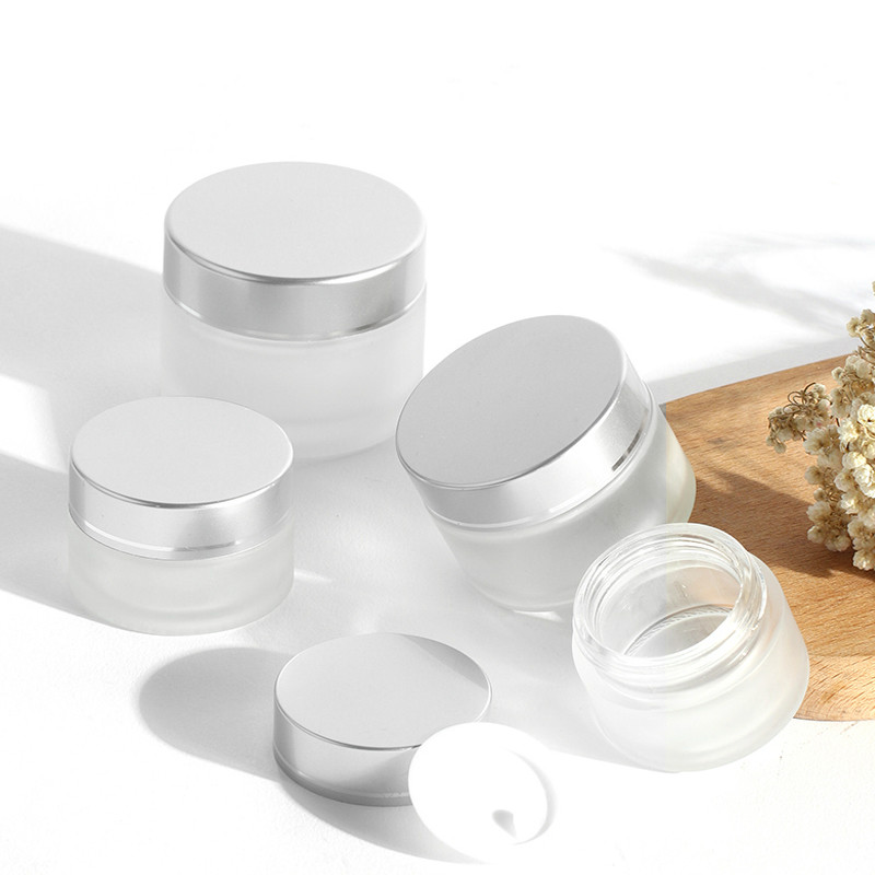 Wholesale Empty Clear Cosmetic Glass Bottle For Cream Salve