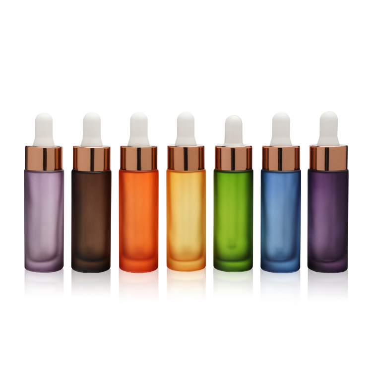 Wholesale Empty Clear Transparent 15ml Oil Serum Glass Dropper Bottle Cosmetic Package Serum Glass Bottle With Dropper