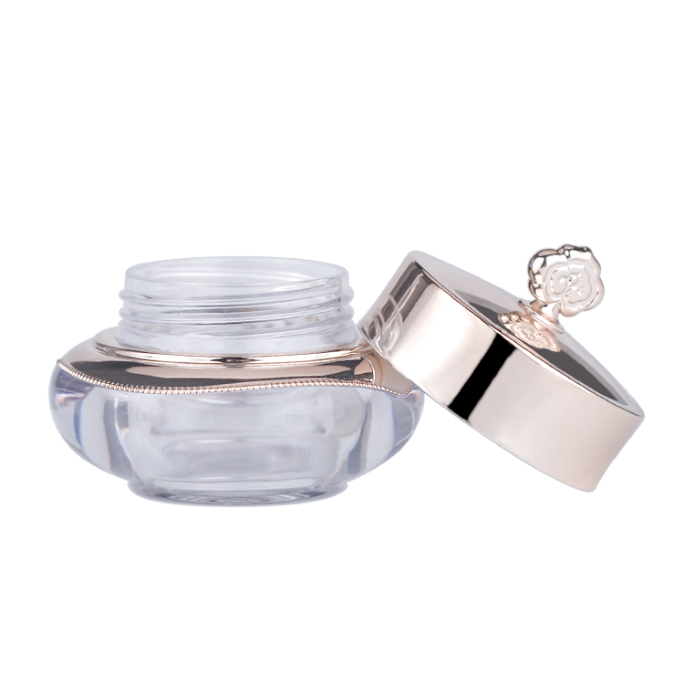 Wholesale Empty Cosmetic Transparent Clear 1oz 2oz 4oz 6oz Acrylic Jars For Powder/Lip Scrub