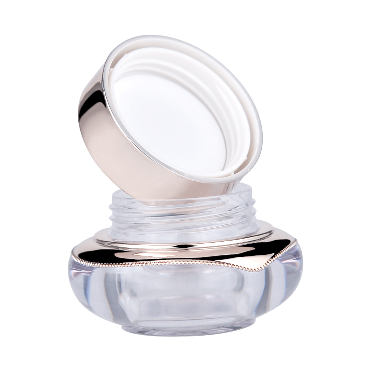 Wholesale Empty Cosmetic Transparent Clear 1oz 2oz 4oz 6oz Acrylic Jars For Powder/Lip Scrub