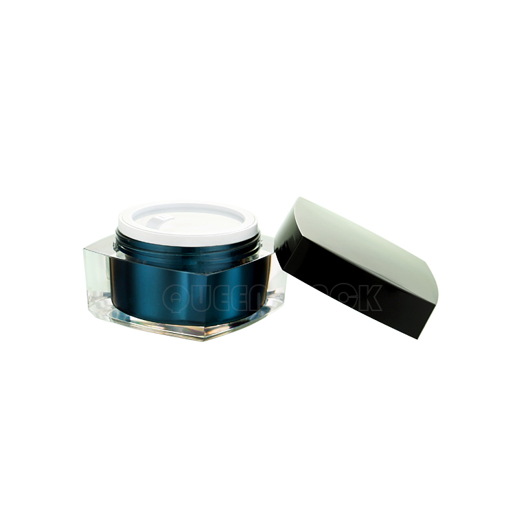 Wholesale Empty Cream Jar Cosmetic Square Cream Jar
