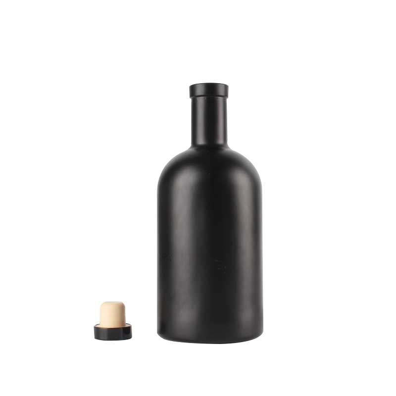 Wholesale Empty Fancy Glass Vodka Bottles Glass 750ml Spirit Liquor Glass Vodka Bottle
