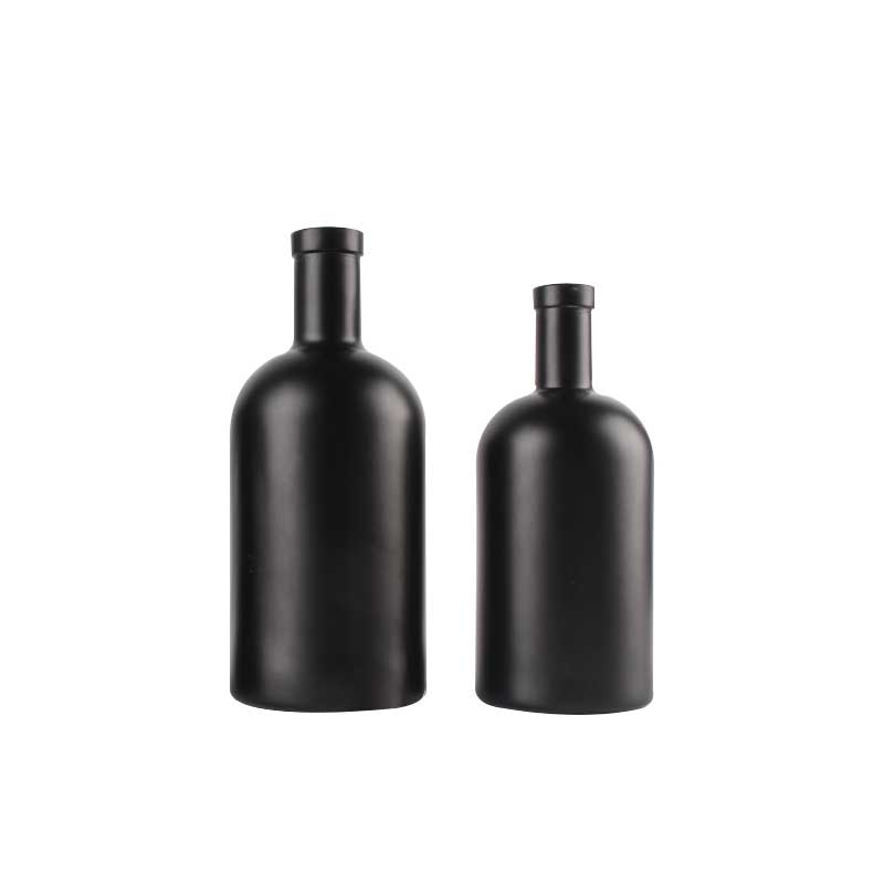 Wholesale Empty Fancy Glass Vodka Bottles Glass 750ml Spirit Liquor Glass Vodka Bottle