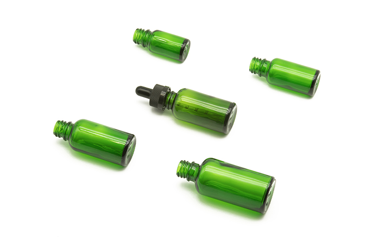 Wholesale Empty Frosted Amber Glass Dropper Bottle With Childproof Cap For Beard/Essential Oil