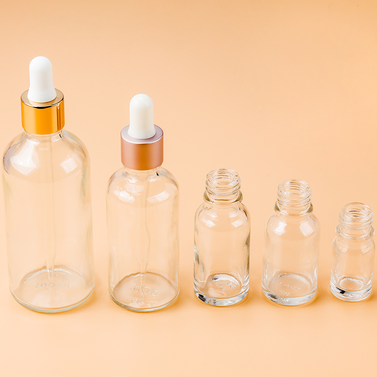 Wholesale Empty Glass Dropper Bottles 30ml 50ml 75m Dropper Bottles packaging for oil/serum OEM with logo printed or hot foiled/