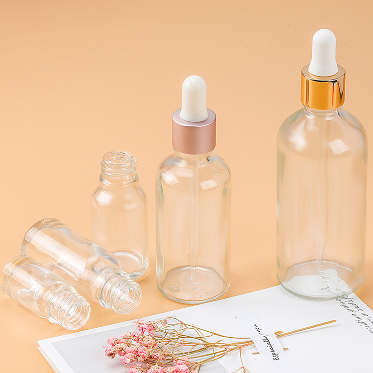 Wholesale Empty Glass Dropper Bottles 30ml 50ml 75m Dropper Bottles packaging for oil/serum OEM with logo printed or hot foiled/
