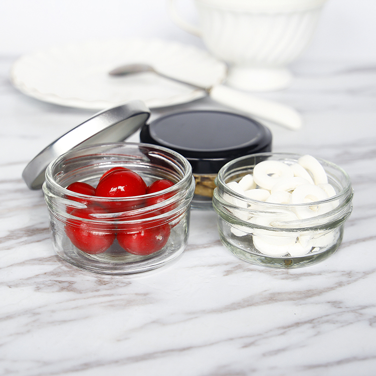 Wholesale Empty GlassJars With Airtight Lids For Tomato Paste Preserves Jam Honey Jelly