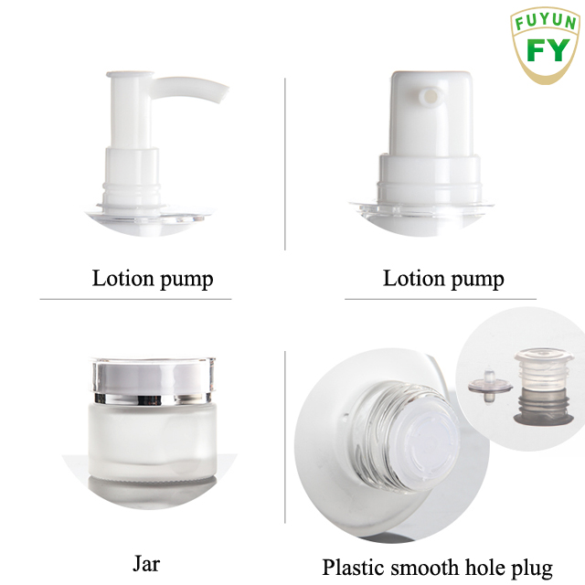 Wholesale Empty Luxury Clear 40ml 100ml 120ml Glass Cosmetic Lotion Packaging Bottle