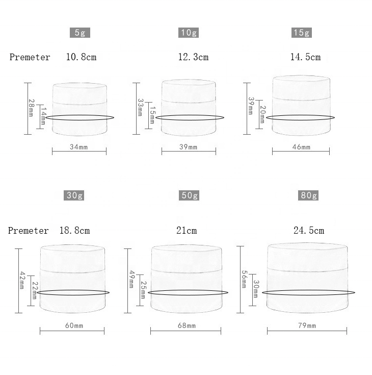 Wholesale Empty Plastic Skin Care White Matt Cosmetic Cream Jar