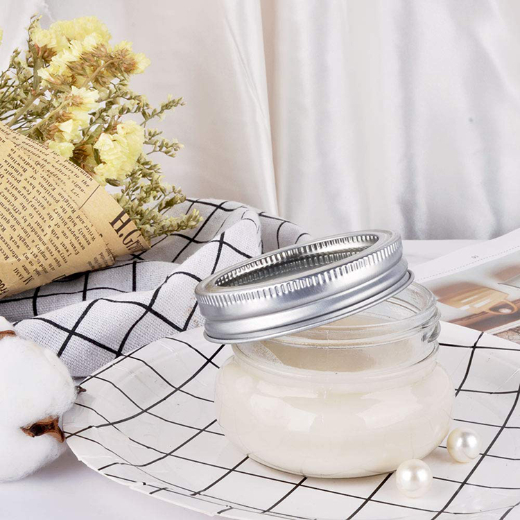 Wholesale Empty Round Mini 4 oz Food Storage Glass Mason Jar with Band Lids