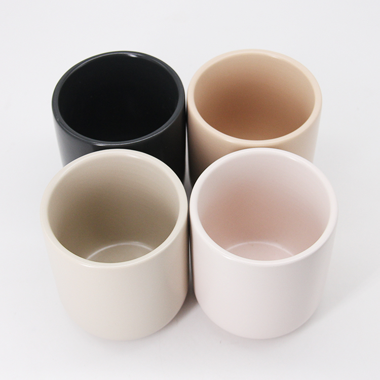 Wholesale Empty Round Wide Mouth Amber Candle Holder Glass Candle Jars 100Ml 8Oz 250Ml For Home Decor In Bulk