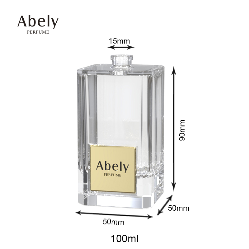 Wholesale Empty glass perfume bottles custom logo fragrance bottles glass supplier luxury purfume bottle