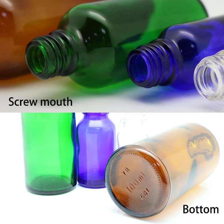 Wholesale Essential Oil Glass Dropper Bottle Refill Boston Round Pipette Bottle With Screw Dropper