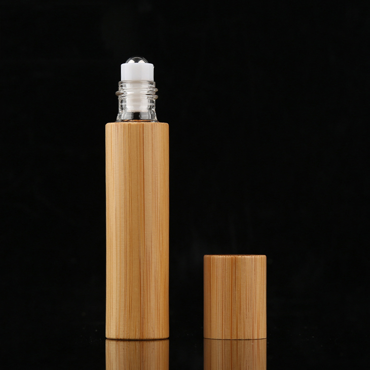 Wholesale Essential Oil Roller Bottles 3ml 5ml 10ml Perfume Bamboo Fancy Roll On Bottle