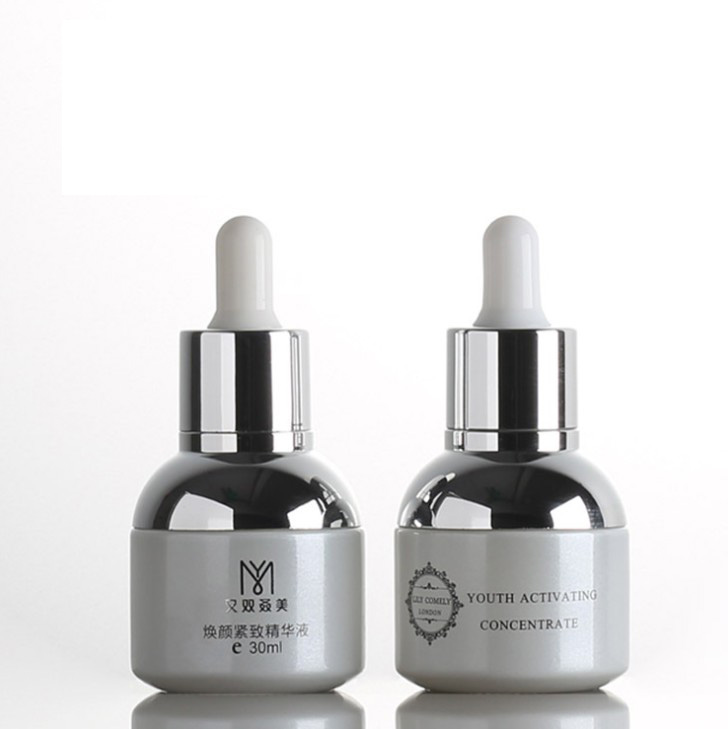 Wholesale Face Serum Packaging Bottle Serum Bottle 30ml Serum Dropper Cosmetic Glass Bottle
