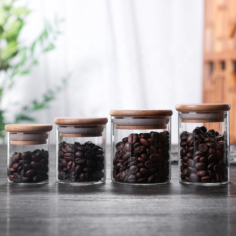 Wholesale Factory 100ml 200ml 250ml 300ml 500ml Clear Food Grade Fancy Cookie Coffee Glass Bottle Jar