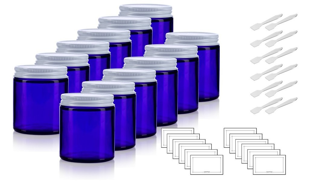 Wholesale Factory Price 120ml 4oz Cobalt Blue Cosmetic Cream Jar with 58mm Metal Lid and PVC Seal