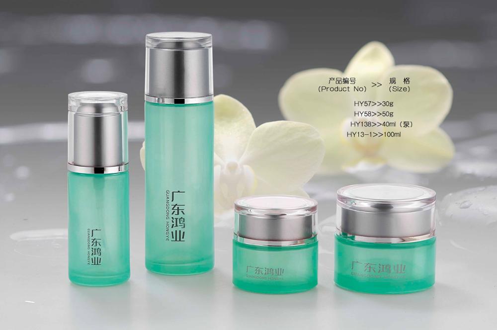 Wholesale Fancy 30G 60G Empty Glass Cream Jar 40Ml 100Ml 120Ml Face Cream Packaging cosmetic Bottle