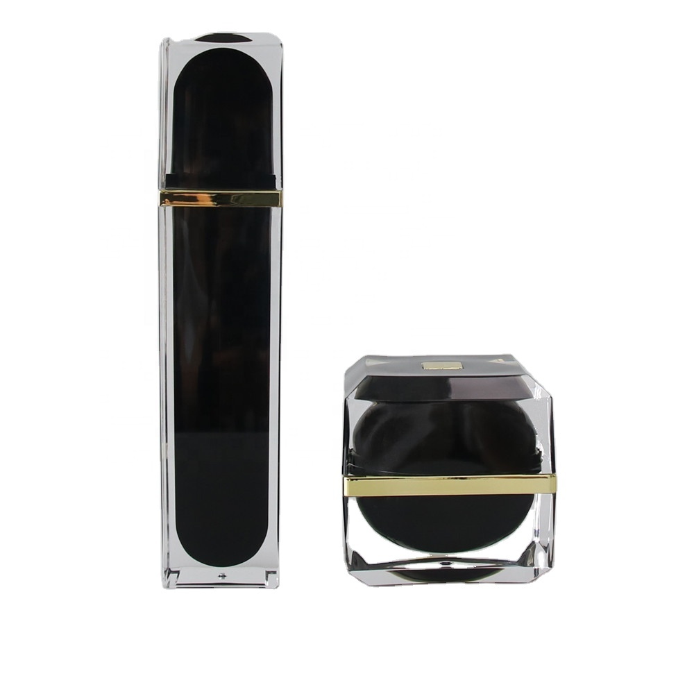 Wholesale Fancy Plastic Pump Containers Cosmetic Acrylic Lotion Bottles For Skin Scare Oil Packaging