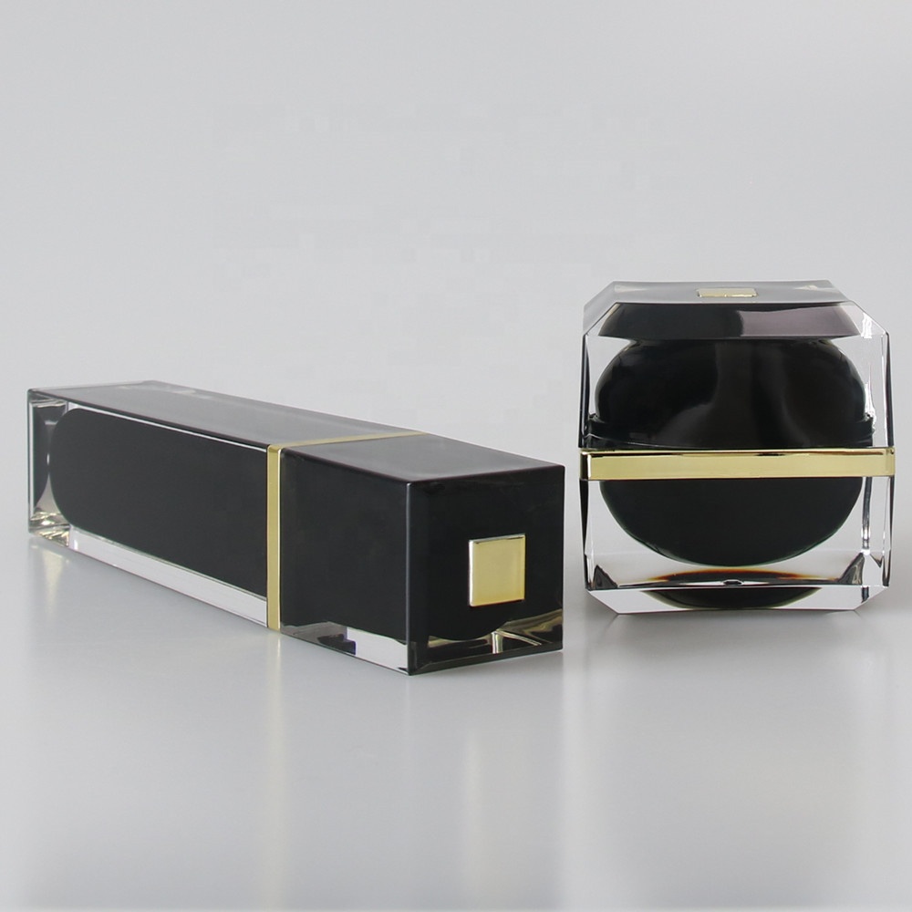 Wholesale Fancy Plastic Pump Containers Cosmetic Acrylic Lotion Bottles For Skin Scare Oil Packaging