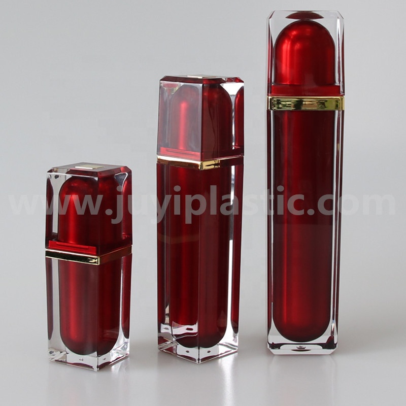 Wholesale Fancy Plastic Pump Containers Cosmetic Acrylic Lotion Bottles For Skin Scare Oil Packaging