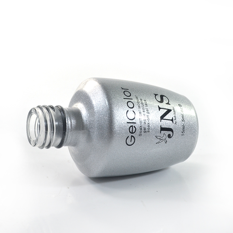 Wholesale Fancy custom empty 15ml glass uv gel nail polish bottle