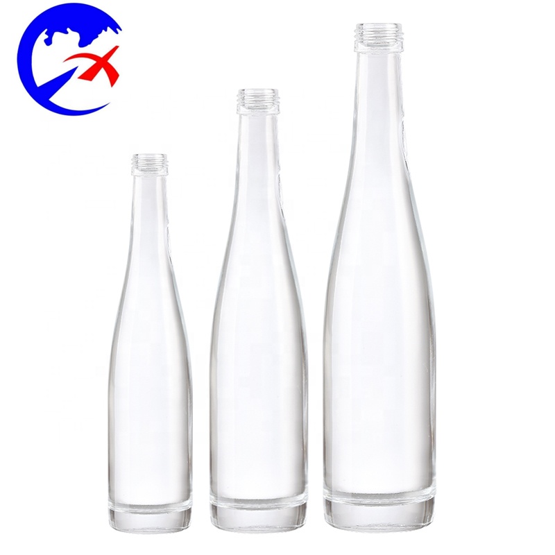 Wholesale Fashion Bulk Empty hot stamping 500ml juice beverage glass bottle