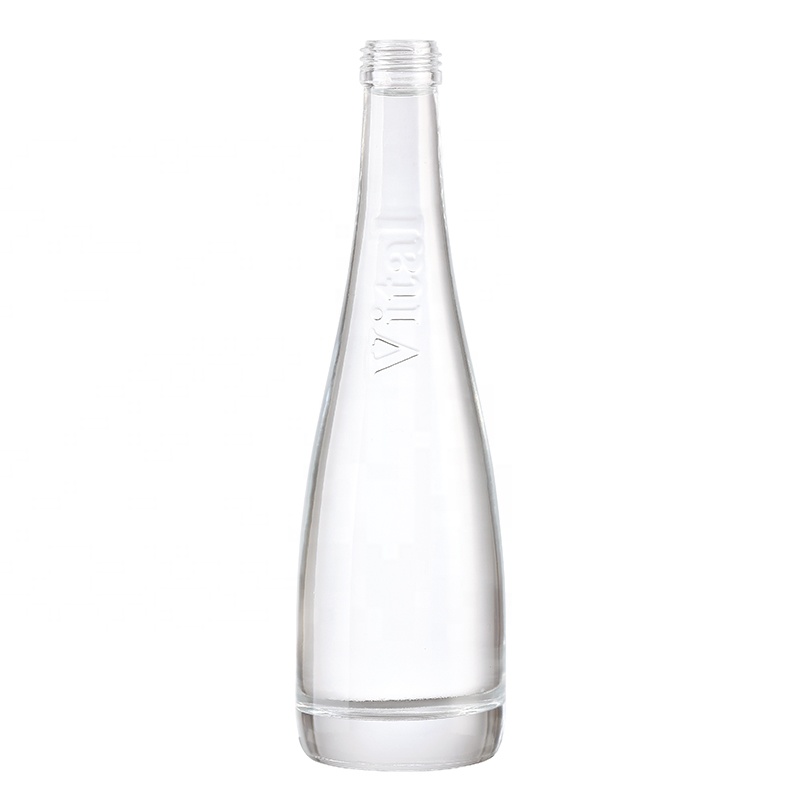 Wholesale Fashion Bulk Empty hot stamping 500ml juice beverage glass bottle