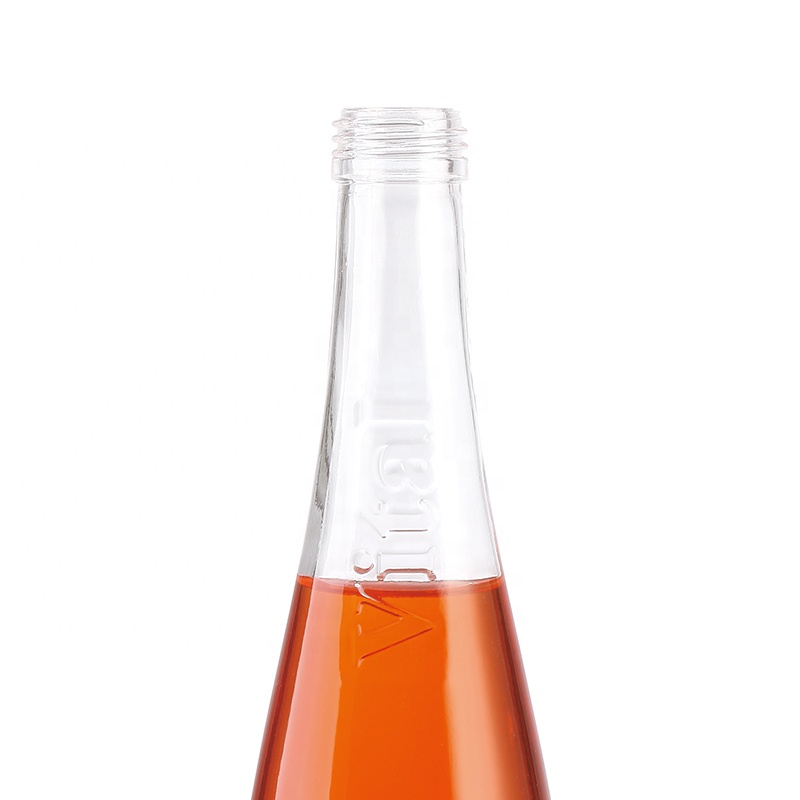 Wholesale Fashion Bulk Empty hot stamping 500ml juice beverage glass bottle