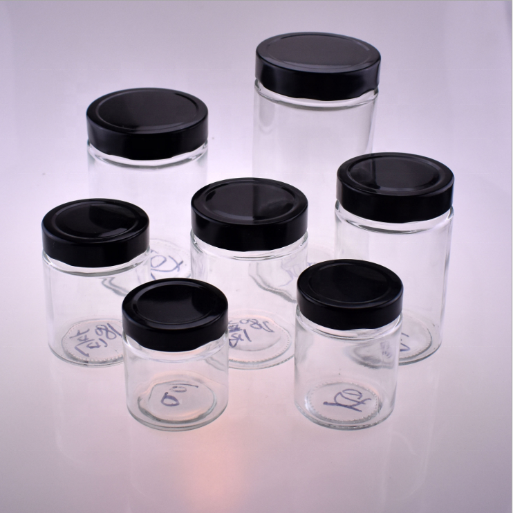 Wholesale Food Grade Tube Shape Glass Mason Jars in Bulk 100ml 180ml 220ml 280ml
