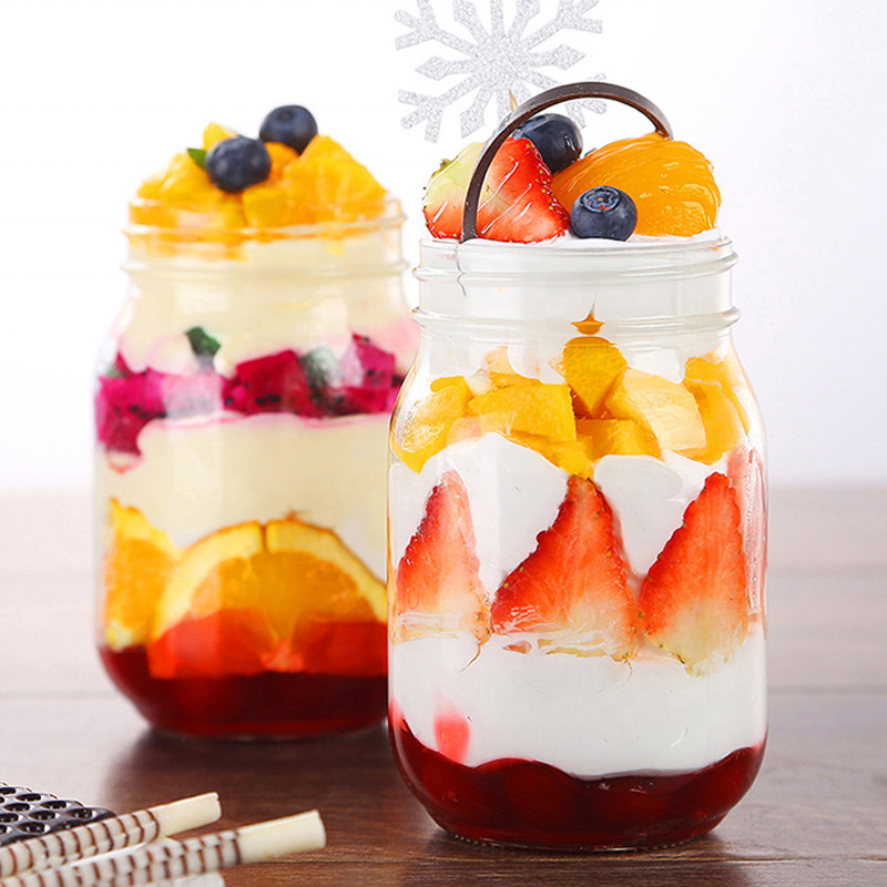 Wholesale Food Safe Glass Jar With Metal Clip Lid And Rubber Seal/airtight Storage Jar