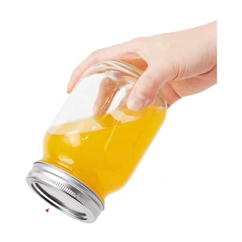Wholesale Food Storage 32 with lids 8 oz wide mouth mason jars 16oz for candle making