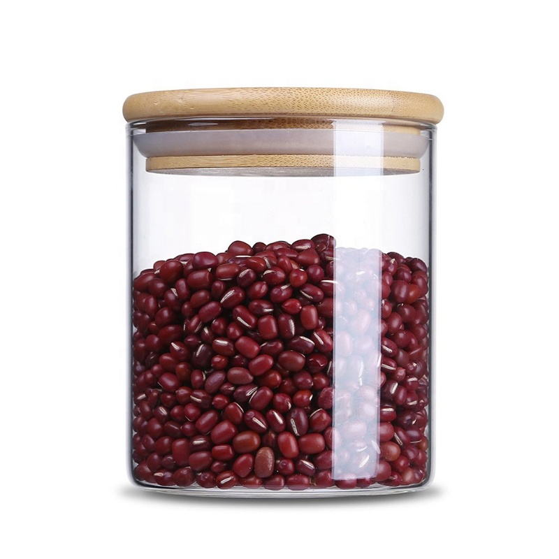 Wholesale Food Storage Jar Kitchen Borosilicate Coffee Cookie Empty Fancy Candy Clear Container Glass