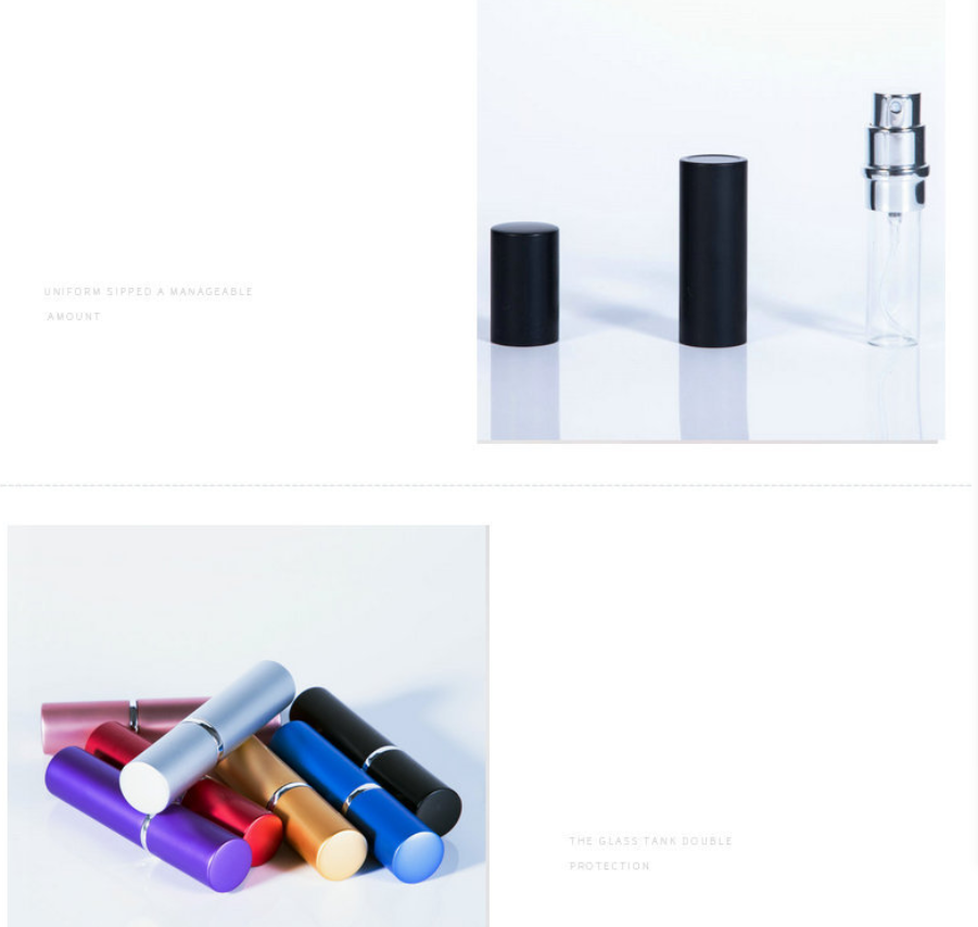 Wholesale Fragrance Atomizer Bottle Perfume Spray Bottle Travel 5ml Custom Logo Perfume Glass Perfume Bottle