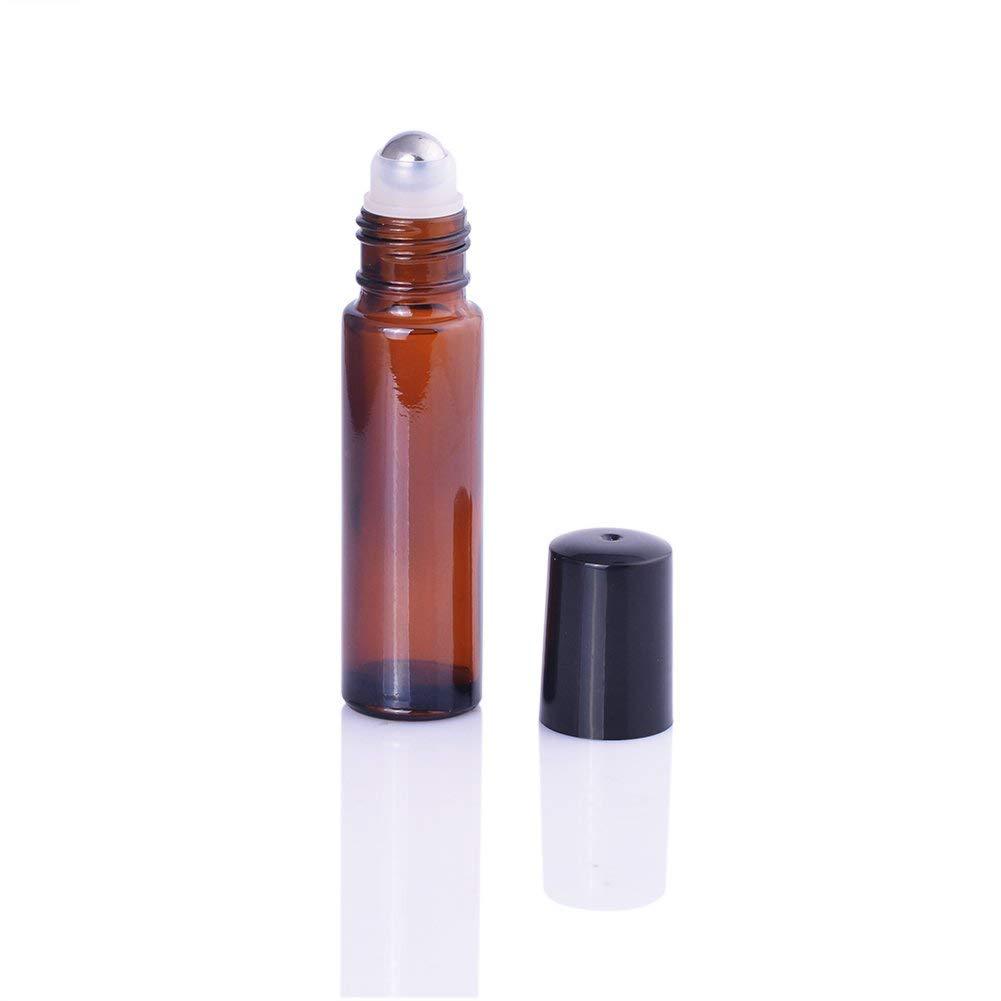 Wholesale Free Sample Empty Eye Clear Brown Oil Roll On Perfume Glass Bottle 10ml