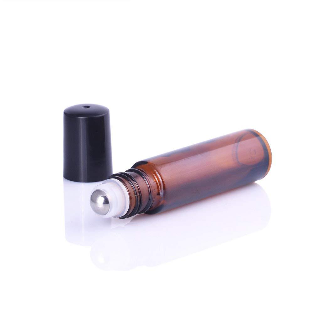 Wholesale Free Sample Empty Eye Clear Brown Oil Roll On Perfume Glass Bottle 10ml