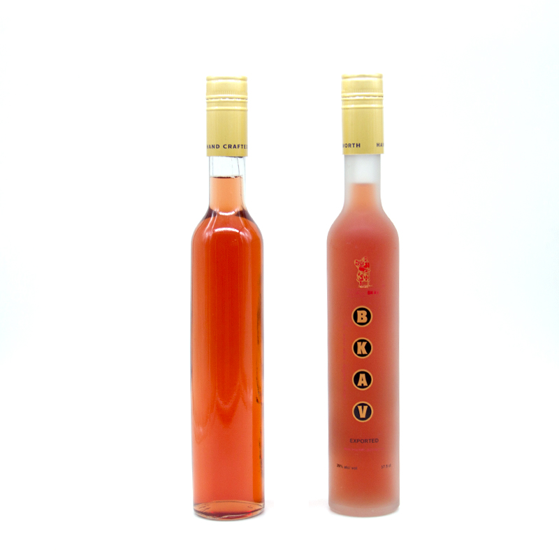 Wholesale Frosted 200ml 375ml 500ml Glass Bottle Straight Ice Wine Bottle