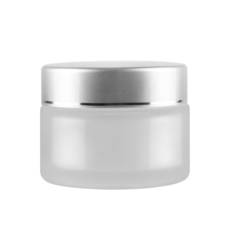 Wholesale Frosted Amber Body Glass Cosmetic Cream Jars With Lid 5g 10g 20g 30g 50g